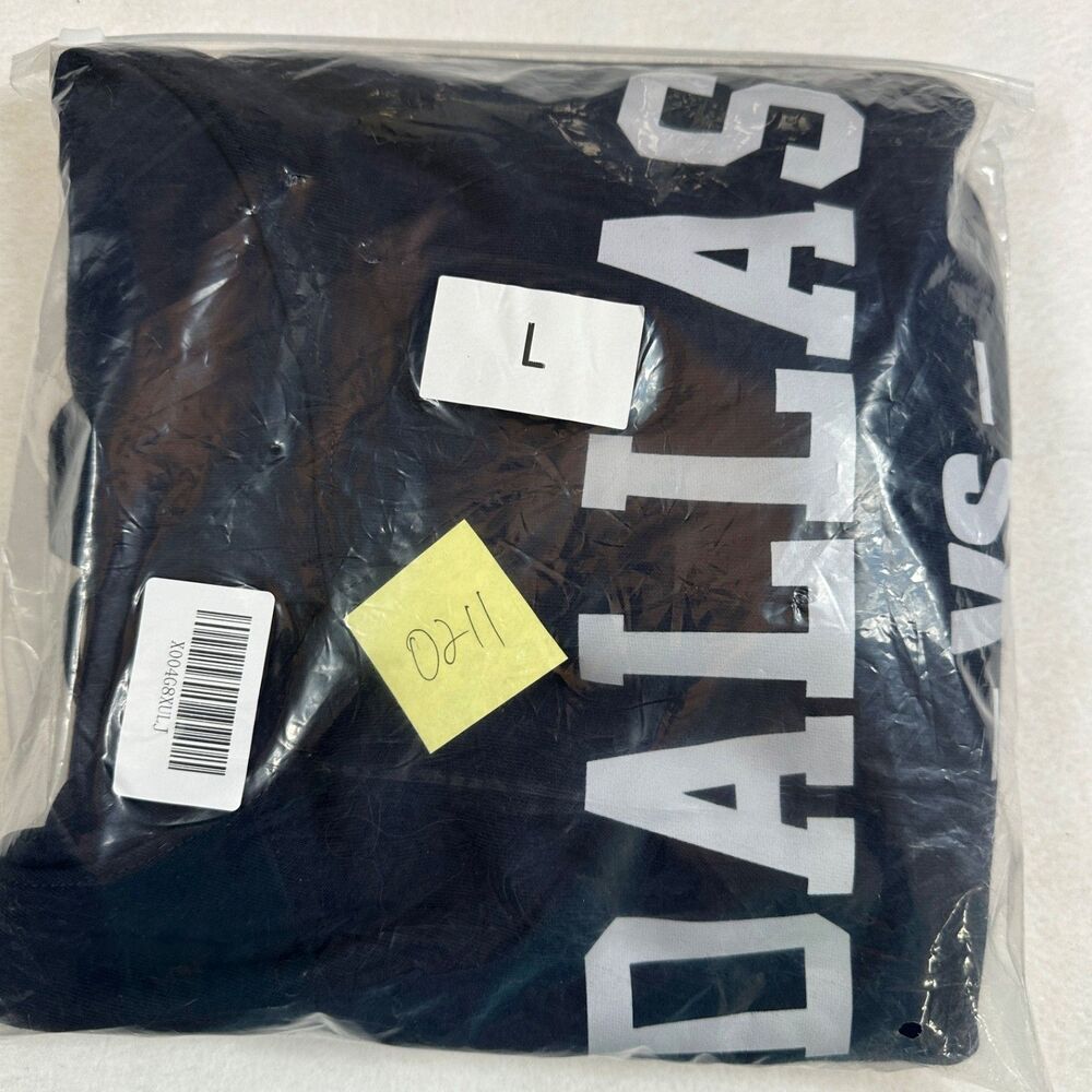 Dallas Vs All Yall Hoodie Sweatshirt Mens Large Navy Blue Graphic Texas Football - Picture 10 of 12